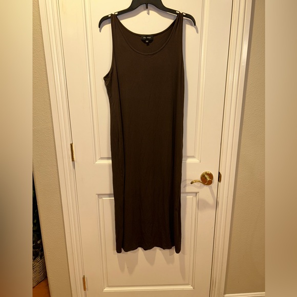 Mia Wear Chocolate Brown Sleeveless Maxi Dress. Size Medium. - Picture 1 of 5